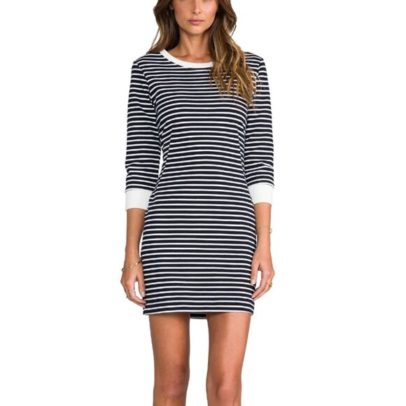 Theory Dresses & Skirts - Theory Women's D1124601 Size 4 Blue White Bimini Zamion Dress Striped EUC